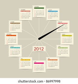 Calendar watch 2012 for your design