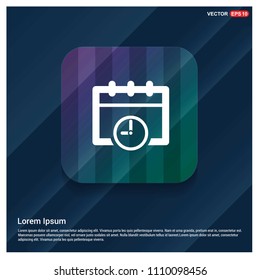 Calendar web icon - Free vector icon