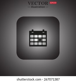 Calendar, web icon. vector design