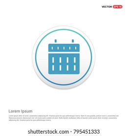 Calendar web icon White Background icon template