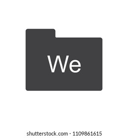 Calendar Wednesday icon vector for web design and mobile app in flat style