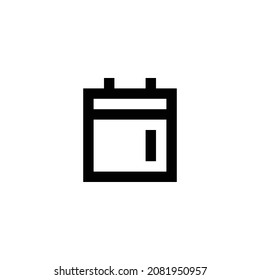 calendar weekend pixel perfect icon design. Flat style design isolated on white background. Vector illustration
