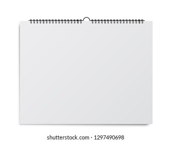 The calendar weighs empty. Vector illustration