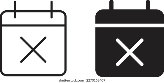icono de marca de calendario línea de estilo plano simple y de diseño sólido Isolated vector ilustración sobre fondo blanco. Para aplicaciones, logotipo, sitios web, símbolo , UI, UX, gráfico y diseño web. EPS 10.