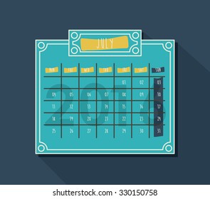 calendar year 2016 design, vector illustration eps10 graphic 