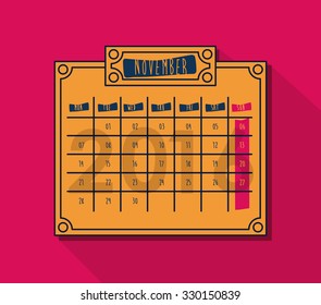 calendar year 2016 design, vector illustration eps10 graphic 