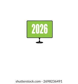 Icono de Vector de Año calendario 2026 que simboliza el futuro, la fecha o el concepto de planificación.