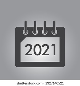 calendar year single icon vector illustration