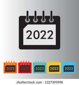 calendar year single icon vector illustration