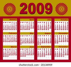 Calendar-2009 (Vector)