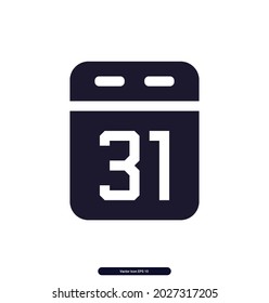 calendar_3-Symbol. Dokument, Arbeit, Vektorsymbol. Illustration einzeln für Grafik- und Webdesign.