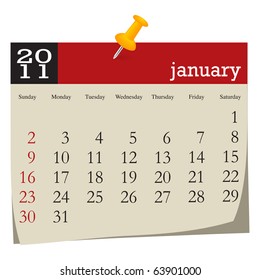 Calendar-january 2011