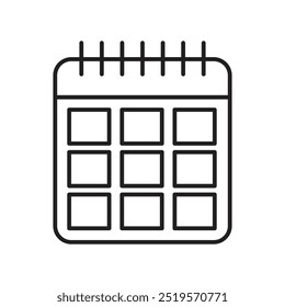 Calendarline icon. vector illustration. EPS10