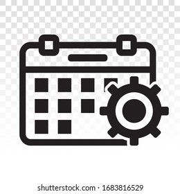 Icono de calendario / agenda de citas para aplicaciones y sitios web en un fondo transparente.
