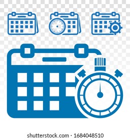 Calendars / appointment schedule flat icon icon for apps and websites on a transparent background.