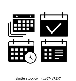 Calendars icon vector design template