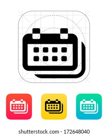 Calendars icon. Vector illustration.