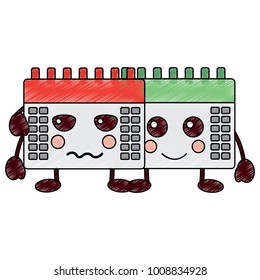 calendars kawaii icon image 