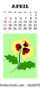 Calender 2011, April