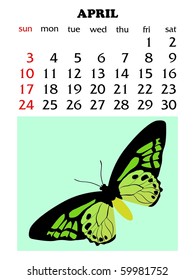 Calender 2011, April