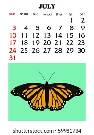 Calender 2011, July