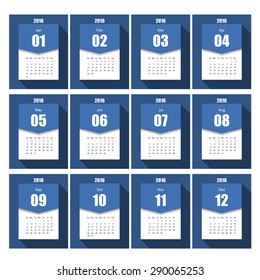 Calender 2016 Minimal Design