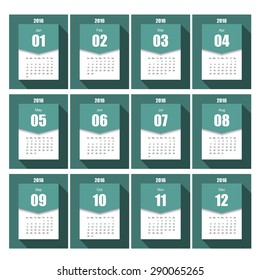 Calender 2016 Minimal Design