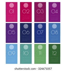 Calender 2016 Minimal Design