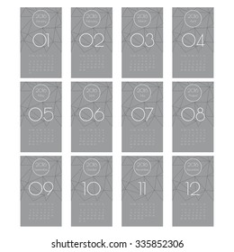 Calender 2016 Minimal Design