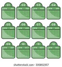Calender 2016 Minimal Design
