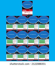 calender for 2026,vector wall calender for full years 2026
