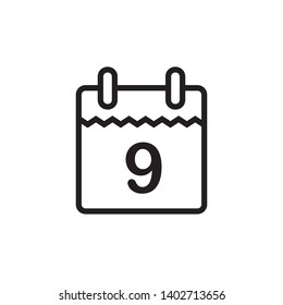 calender, agenda icon vector template