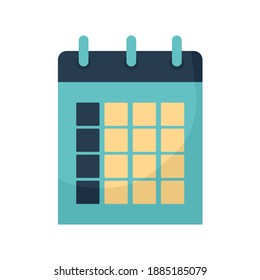 calender with a blue color vector illustration design