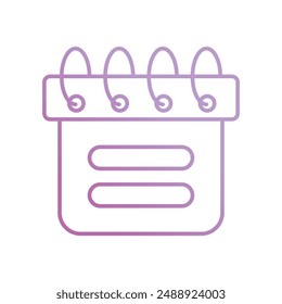 calender cap icon with white background vector stock illustration