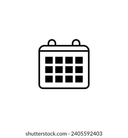 Calender, date geometric symbol simple logo vector