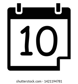 Calender Date Symboll Icon Vector Illustration