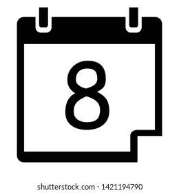 Calender Date Symboll Icon Vector Illustration