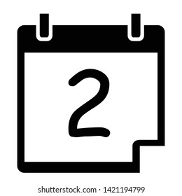 Calender Date Symboll Icon Vector Illustration