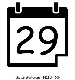 Calender Date Symboll Icon Vector Illustration
