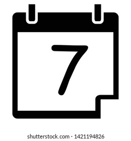 Calender Date Symboll Icon Vector Illustration