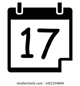 Calender Date Symboll Icon Vector Illustration