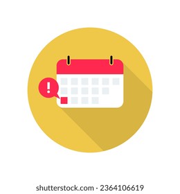 calender deadline icon template illustration