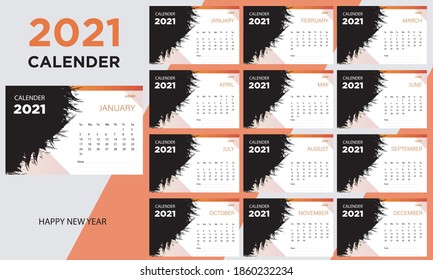 calender design 2021, new year calender