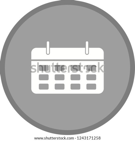 Calender Glyph Round Circle Multi color BG