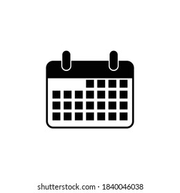 Calender icon. Calendar icon with shadow on the background. Flat. Vector