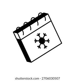 Icono de calendario limpio y Ilustración vectorial moderna