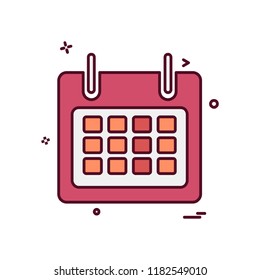 Calender icon design vector