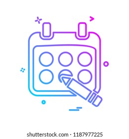 Calender icon design vector