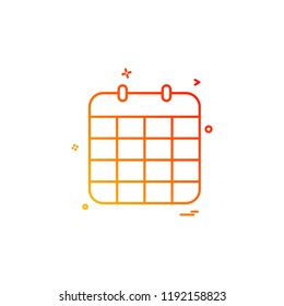 Calender icon design vector 
