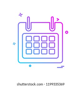 Calender icon design vector